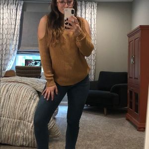 ★ ★ ★ cold shoulder sweater